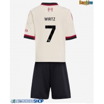 Maglie da calcio Liverpool Florian Wirtz #7 Seconda Maglia Bambino 2025-26 Manica Corta (+ Pantaloni corti)